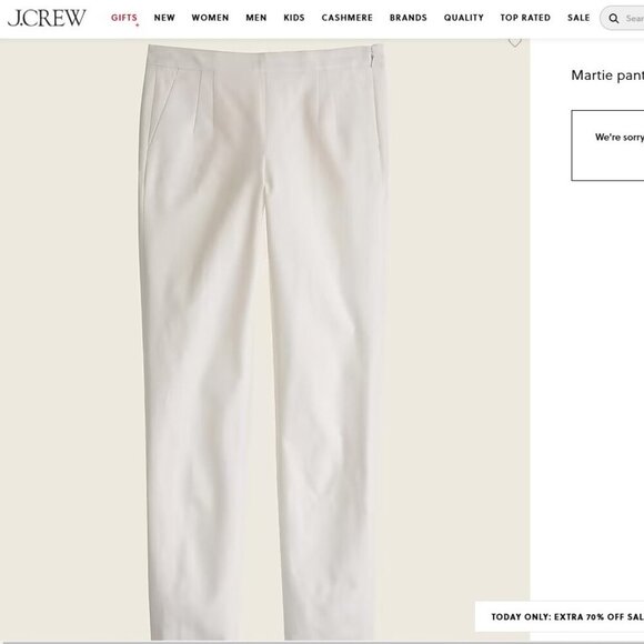 J CREW SZ 4 Tall Women's Martie Cropped Stretch Cotton-blend Classic Black Pants - Picture 3 of 7